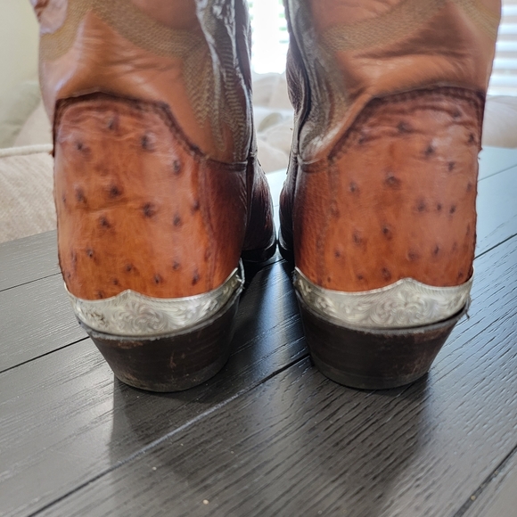 JUSTIN STYLE COWBOY BOOTS 40066 and Cowboy Boot Bag SZ 9 D - Picture 6 of 14